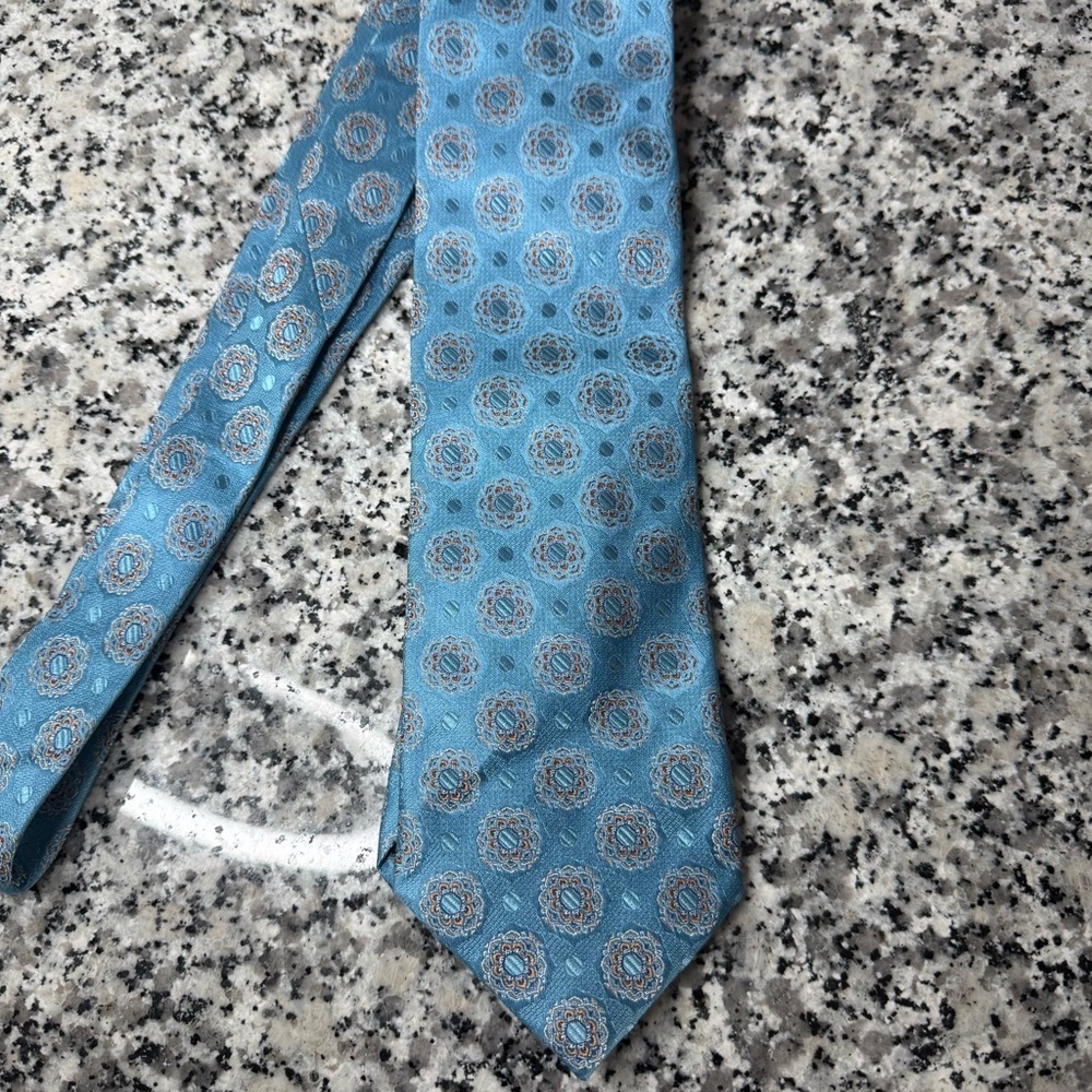 Daniel De Fasson Elegant Blue Patterned Men's Tie